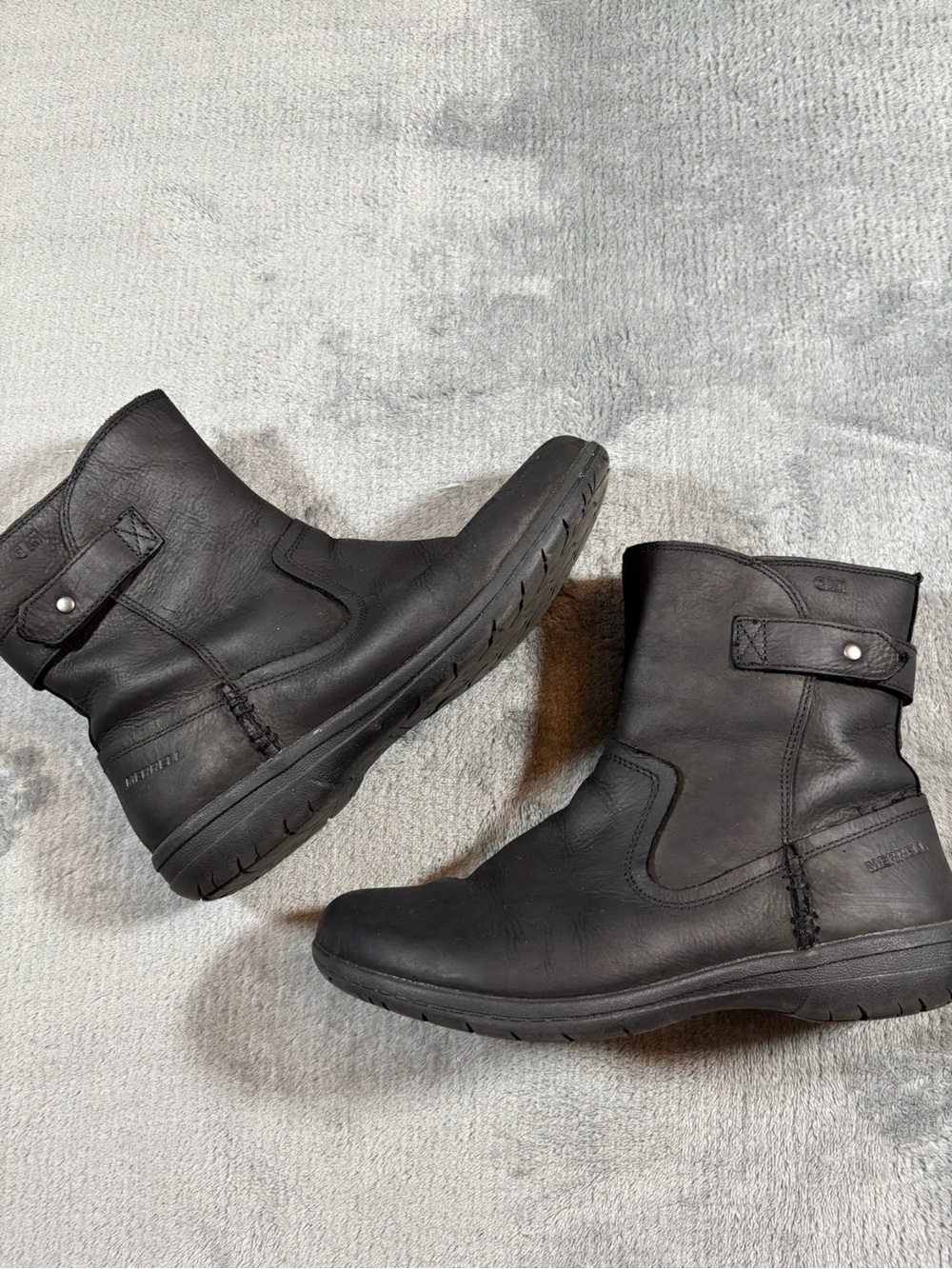 Merrell Women's Black Leather Ankle Boots